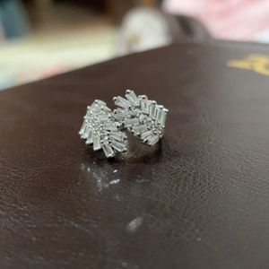 Sparkling Silver Statement Ring