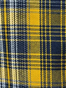 Yellow &amp; Navy Plaid Button-Up Shirt