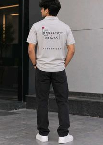 Men's Grey Polo T-Shirt