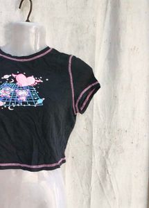 Cute Graphic Crop Top