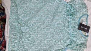 Mint Lace Top