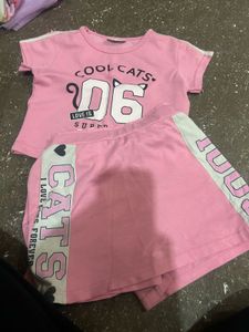 Cute Pink "Cool Cats" Outfit