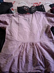 Cute Pink Floral Print Top