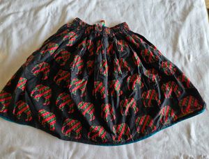 Skirt With Elephant motives