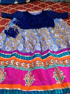 Elegant Royal Blue Velvet Blouse