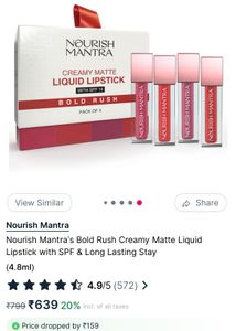 Nourish Mantra Liquid Lipstick Set Of 4