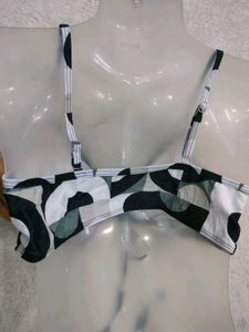 Abstract Print 💚38Bikini Top