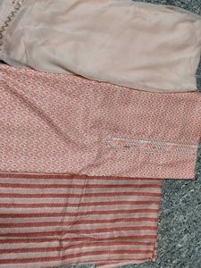 Pink kurta salwar cloth material