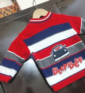 Red Woolen Winter 2Pcs Set For Baby 3-6 Month