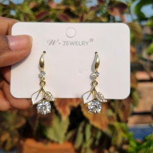 Diamond Bouquet Hook Korean Earrings