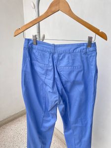 Blue Straight Leg Pants