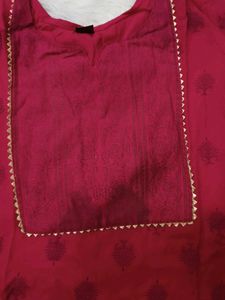 Beautiful pink kurta set with dupatta