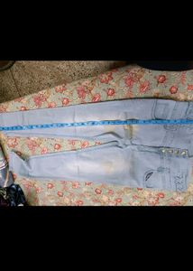 Blue Denim Jeans In 34 Waist