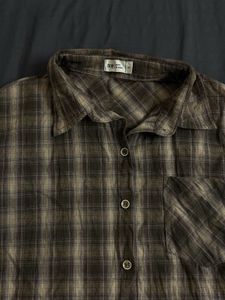 Classic Plaid Short Sleeve Button-Up Shirt