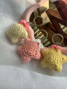Crochet Star Keychains