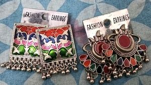 Vibrant Ethnic Earrings