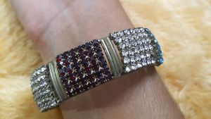 Combo of diamond Kada and earrings