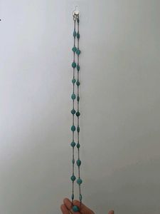 Turquoise Beaded Long Necklace