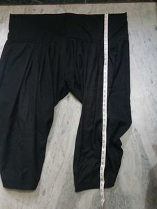 Black Heavy Pleates Patiala Salwar Pants