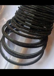 Sparkly Black Bangles