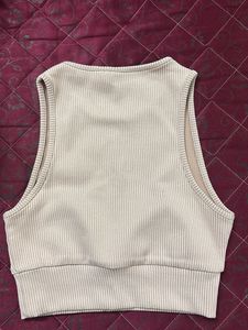 Ribbed Tank Top - Nude