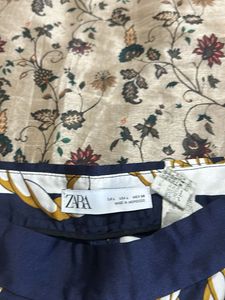 Navy Blue Nautical Rope Print Pants