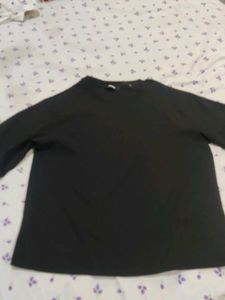 Basic Black Long-Sleeve Top