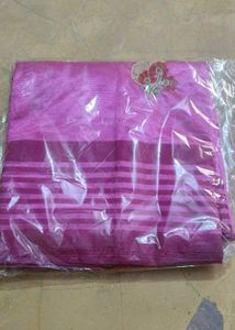 Beautiful Pink Embroidered Saree