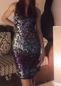 Multicolor Sequin Bodycon Dress | Party Wear |