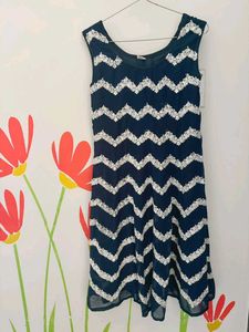 Elegant Navy Blue Sharara Set