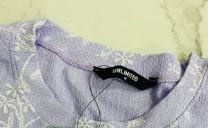 Lavender Floral Print T-Shirt