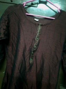 Women's Maroon Kurta