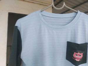 Cute Cat Pocket T-Shirt