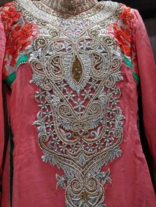 Elegant Pink Embroidered Kurti