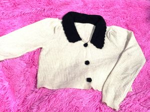 Cute Cropped Cardigan Sweater