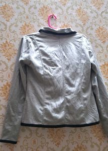 Grey Blazer with Black Trim