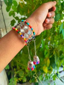 Real Mirror Oxidised Multicolour Bracelet ❤️
