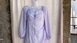 9410. Fairycore Ruched Drawstring Mini Dress