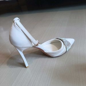 White Sparkle Heels