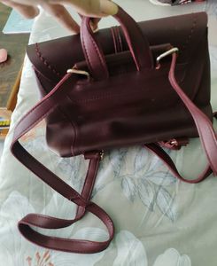 💼 Maroon Mini Backpack - Stylish &amp; Affordable!