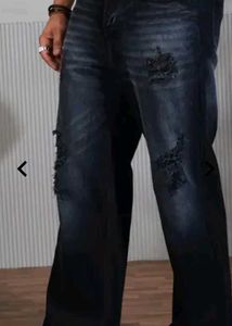 Distressed Dark Wash Jeans