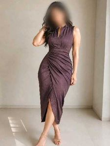 Elegant Ruched Midi Dress