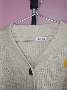 Cute Embroidered Knit Cardigan