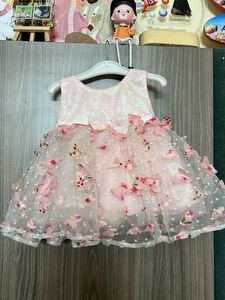 Girls Pink Butterfly Dress