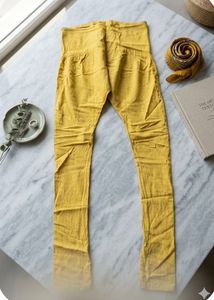 Bright Yellow Cotton Chudidar