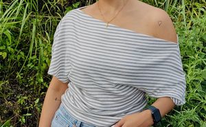 Striped Off-Shoulder Top