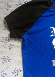Bonkers Blue Graphic Crop Top