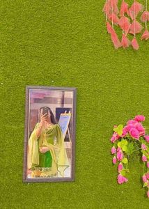 Green &amp; Yellow Kurta Set