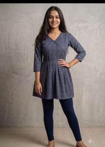 combo offer Navy Blue Embellished Gown