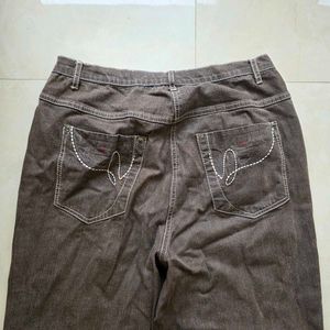 Vintage Brown Corduroy Wide Leg Pants